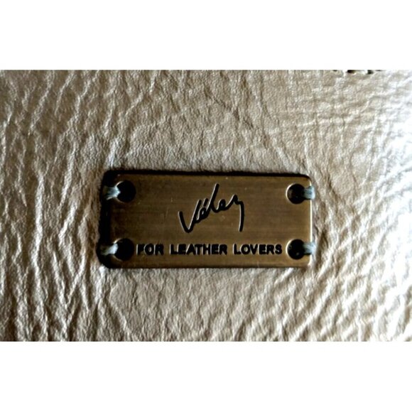 Wallet Bi-Fold Women's VELEZ Leather Organizer Small Clutch Matte Gold - 8x4x1 - Picture 4 of 13